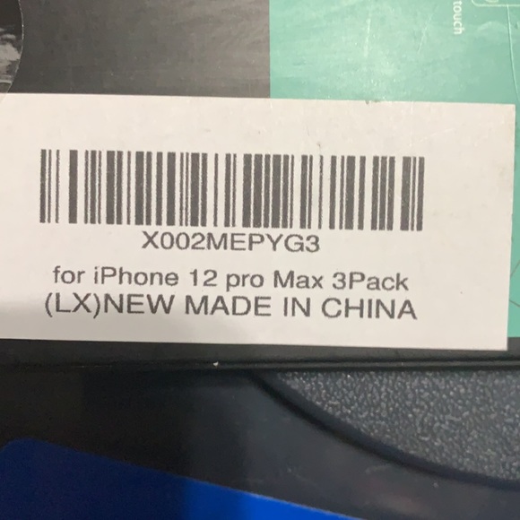 iPhone 12 max pro glass screen protector 3 pack unopened box. - Picture 3 of 3